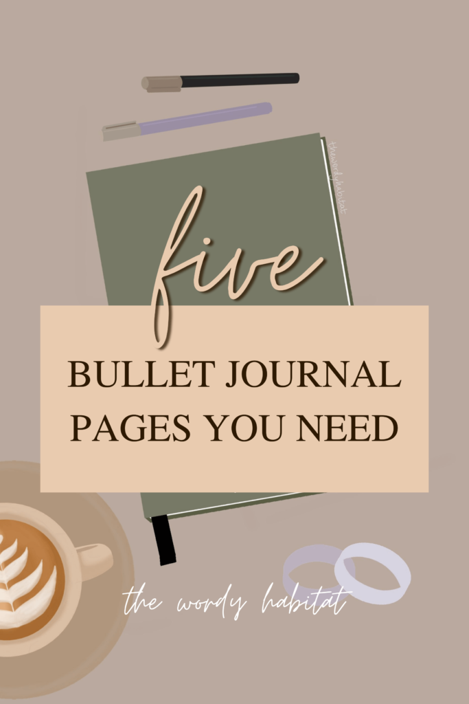 5 important bullet journal spreads you need pinterest image