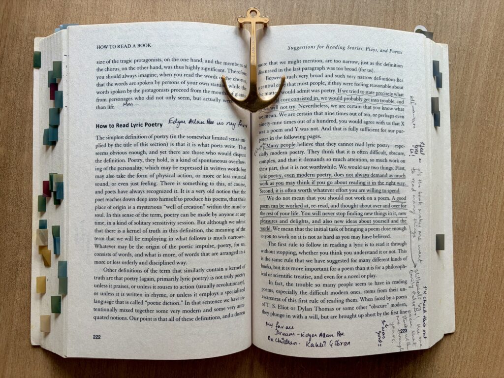 how to read a book annotations
