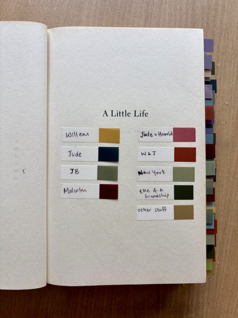 annotation key of a little life