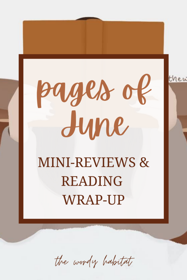 pages of june reading wrap up pinterest image