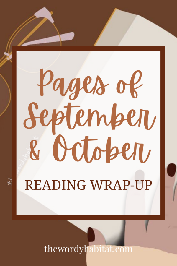 pages of september and october reading wrap-up pinterest image