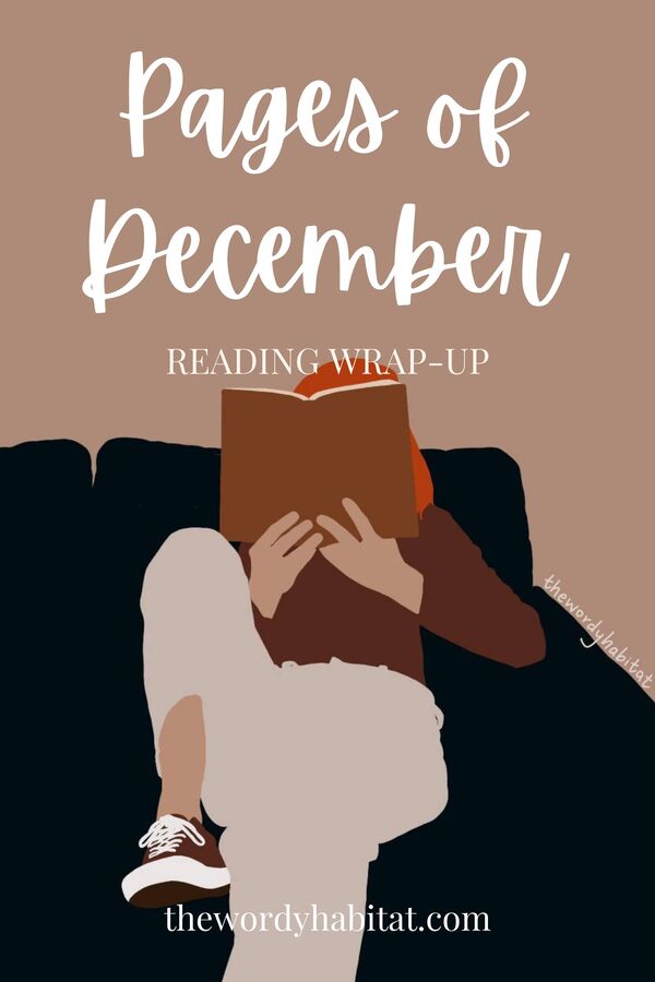 Pages of December reading wrap-up pinterest image