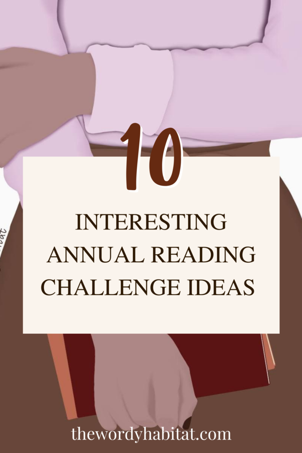10 interesting annual reading challenge ideas pinterest image