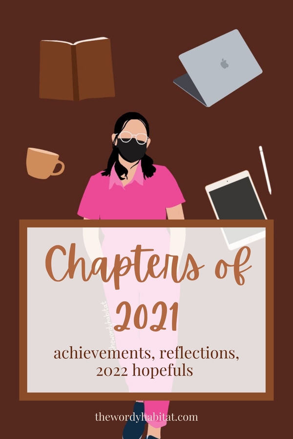 chapters of 2021 achievements, reflections, and 2022 hopefuls pinterest image