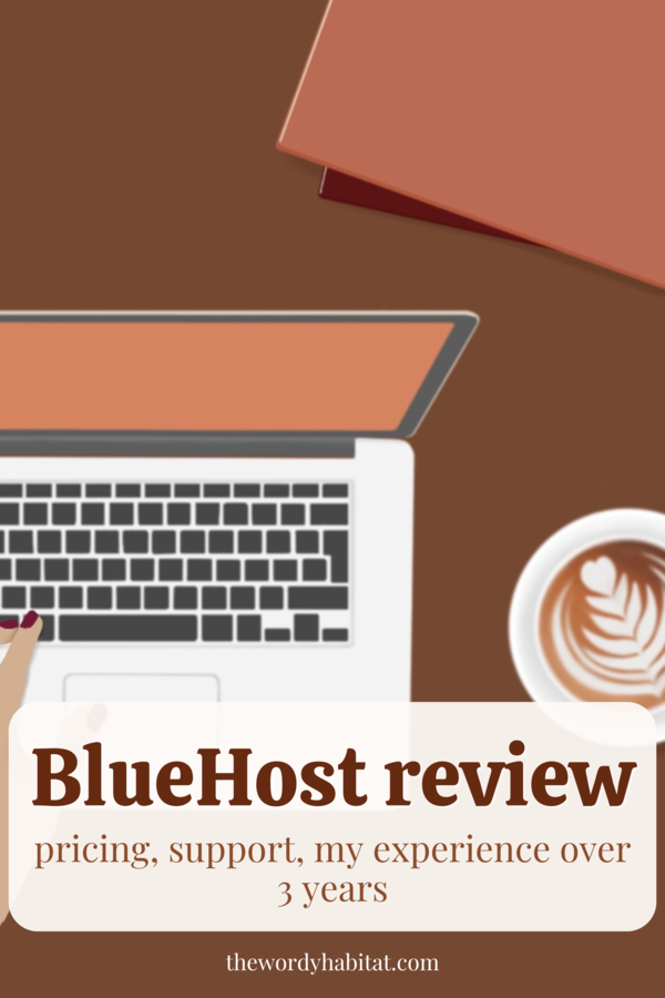 bluehost review: pricing, support, my experience over 3 years