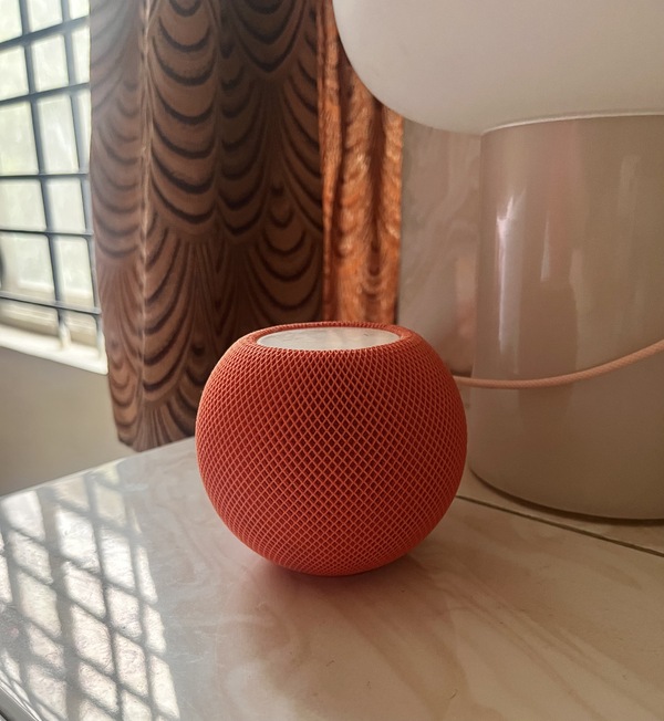 orange homepod speaker