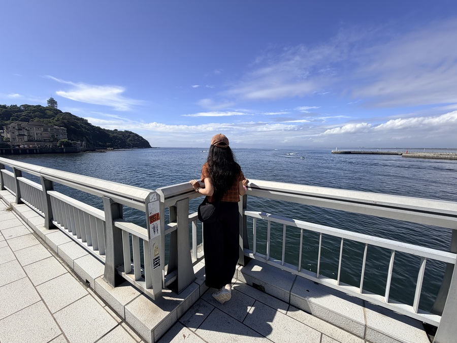 me at the enoshima island bridge