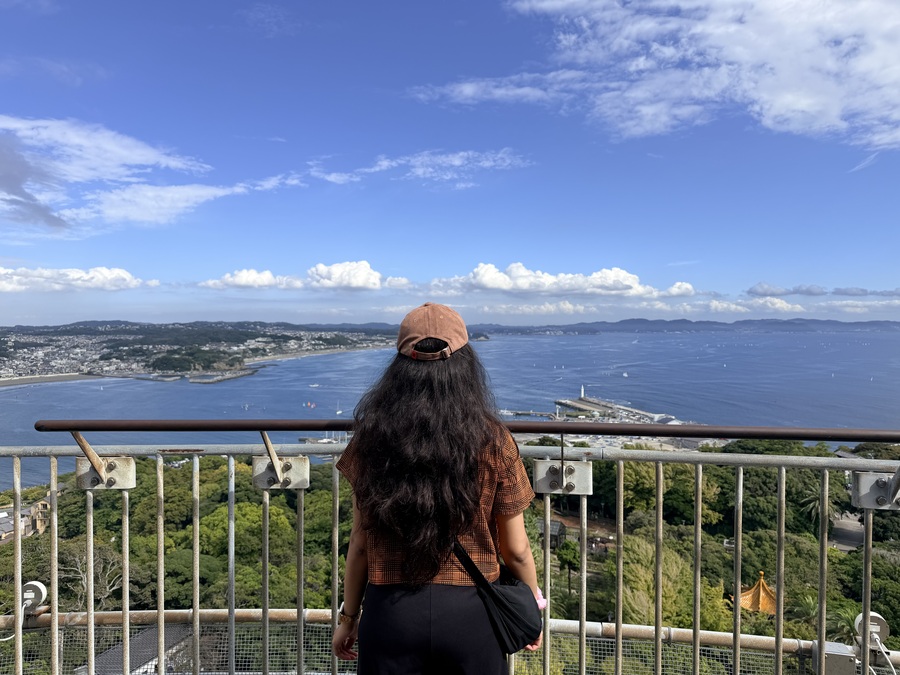 a view from the enoshima sea candle