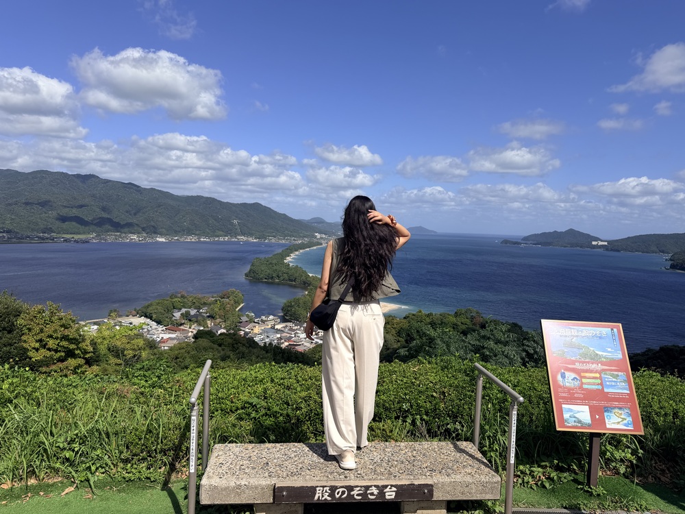 me with the amanohashidate view
