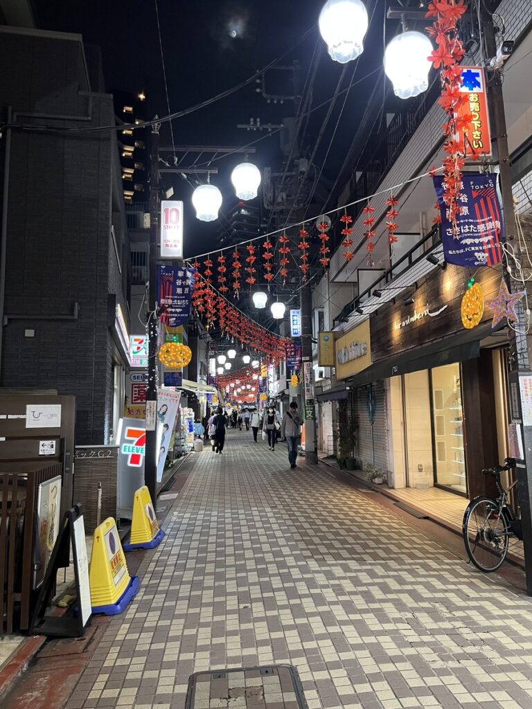 street of tokyo near sasazuka station