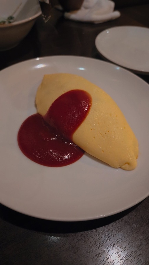 omelette rice in osaka