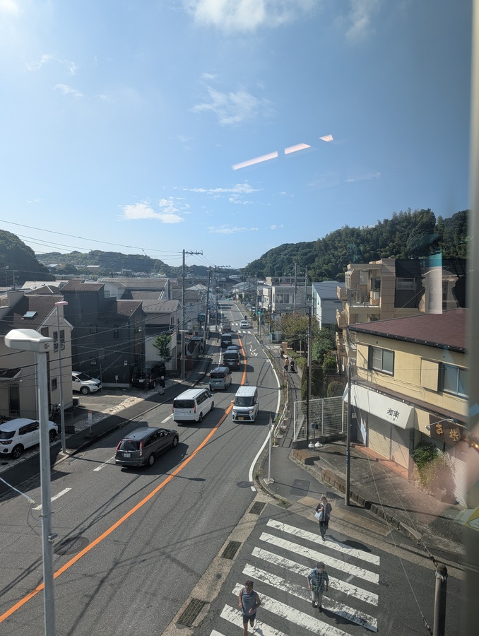 view from shonan monorail