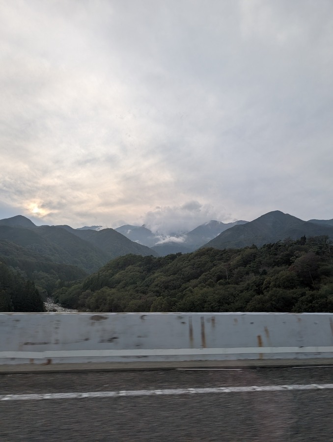 snap from our drive from osaka to suwa