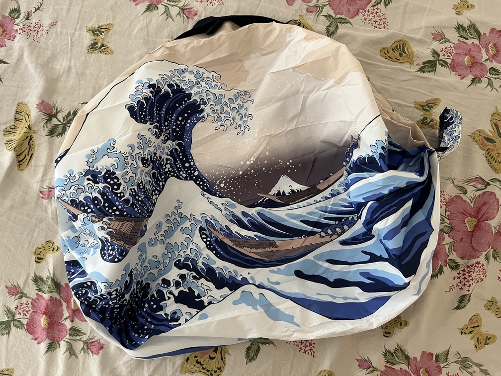 shupatto bag opened - starry night print