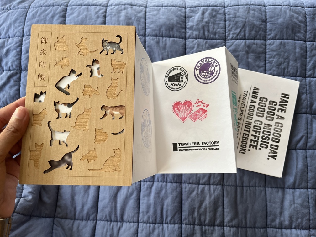 goshuin notebook open