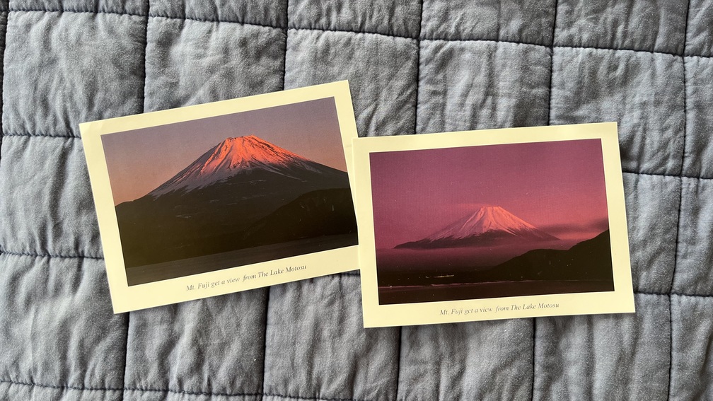 Mt. Fuji view from Lake Motosu postcards