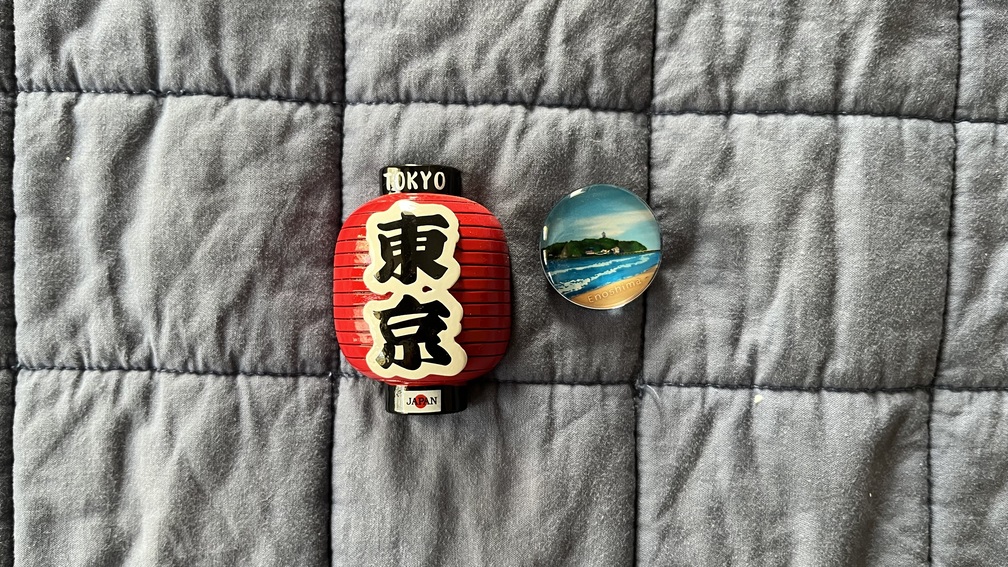 fridge magnets from tokyo and enoshima