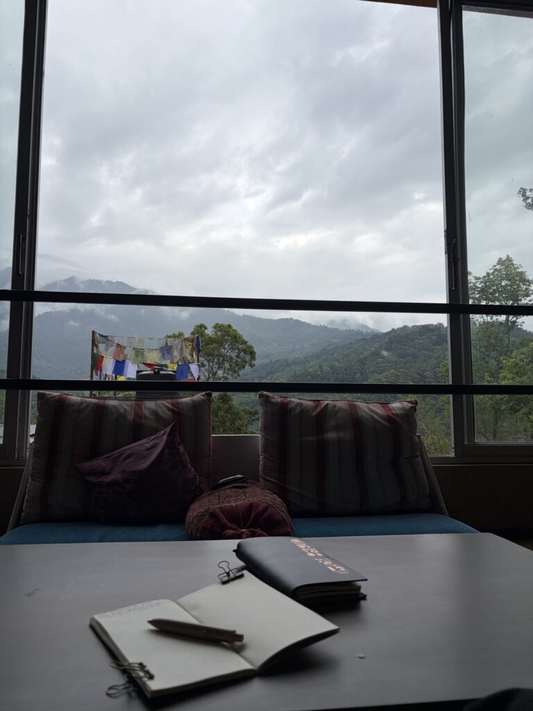 a snap from a stay in Rumtek