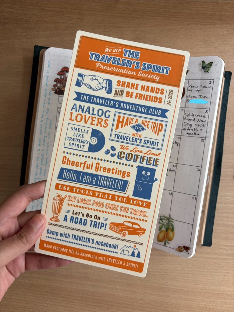 traveler's notebook pencil board in regular size